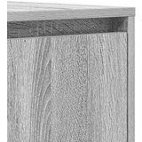 vidaXL Kreveta Sivi hrast sonoma 120 x 41 x 75 cm Konstruirano drvo | shoptok.hr