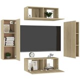 4-dijelni set TV ormarića boja hrasta sonome od iverice | shoptok.hr