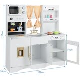 Costway Lesena kuhinja za otroke Igrača 102 x 35 x 110 cm, (5000231391) | Shoptok.si