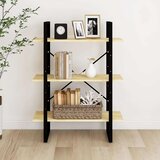 vidaXL ormarić za knjige s 3 razine 80 x 30 x 105 cm masivna borovina | shoptok.hr