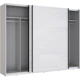 CARRYHOME OMARA Z DRSNIMI VRATI, bela, bela, visoki sijaj | Shoptok.si