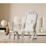 Feelkids Sklopiva tabla za crtanje sa stolicom i dodacima "Zeka" - Siva | ePonuda.com