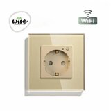 Wise wifi pametna utičnica, ugradna - stakleni panel krem WU0002 Cene