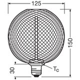 Osram led prigušiva dekorativna filamentna sijalica G125 E27/3,5W/230V 1800K zlatna | Eponuda.com