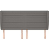 Uzglavlje s ušima tamnosivi 183x23x118/128 cm od tkanine | shoptok.hr