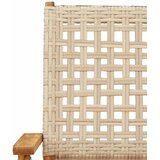  3-dijelni bistro set od poliratana i masivnog drva bež | shoptok.hr