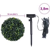  Umjetne kugle od šimšira s LED svjetlima 2 kom zelene 52 cm | Eponuda.com