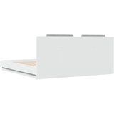  Okvir kreveta s uzglavljem i LED svjetlima bijeli 180 x 200 cm | shoptok.hr