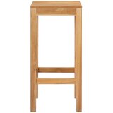 Barska stolica 2 pcs Prirodna 35 x 35 x 75 cm Čvrsto teak drvo | shoptok.hr