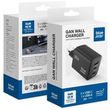 Blue Star GaN 4A 65W mrežni punjač 2 x Type C + USB A PD QC4.0 VT-43 crni | shoptok.hr