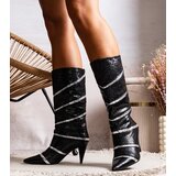 Gemre Black Silver Insulated Boots Antha | shoptok.hr
