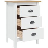  Noćni ormar HILL Bijela i medeno smeđa 46 x 35 x 65 cm | Eponuda.com