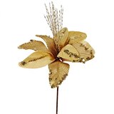 Ena Novogodišnji ukrasni cvet 31cm 24EN1901/ zlatna | Eponuda.com