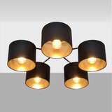  Plafonski luster ALBA 5xE27/15W/230V crna/zlatna | Eponuda.com