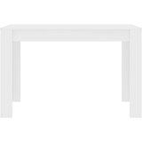  Blagovaonski stol bijeli 120 x 60 x 76 cm od iverice | shoptok.hr