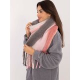 Wool Fashion Italia Scarf-AT-SZ-2320.50-Grey-Pink | Shoptok.si