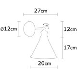 Opviq lights Crna zidna lampa ø 20 cm Berceste – | shoptok.hr