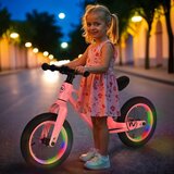  Bicikl za balansiranje 12" rozi Nils Fun led kotači | shoptok.hr