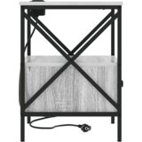  Noćni ormar s ladicama Sivi hrast sonoma 41.5 x 40.5 x 55 cm | shoptok.hr