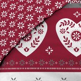 Douceur d intérieur Crvena pamučna posteljina za bračni krevet/za produženi krevet 240x220 cm Alpage – | shoptok.hr