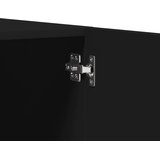  Ormar crni 80 x 52 x 180 cm od konstruiranog drva | shoptok.hr