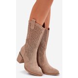 S. BARSKI Cutout Cowboy Boots Mid-Calf S.Barski | ePonuda.com