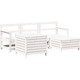 5-dijelni set vrtnih sofa bijeli od masivne borovine | shoptok.hr