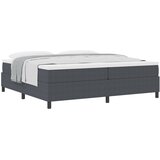 vidaXL Box spring krevet s madracem tamnosivi 200x200 cm tkanina od kordura | shoptok.hr