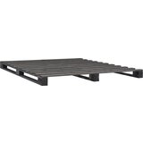 Maison Chic Posteljni okvir - Dvoposteljna postelja - Zakonska postelja iz palet siva trdna borovina 120x200 cm, (21694550) | Shoptok.si