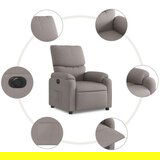  Električni naslanjač taupe blago, (20928800) | Shoptok.si