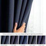 Restilo Tamno plava zatamnjujuća/termo izolacijska zavjesa 140x270 cm Pleat – | shoptok.hr
