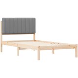  Krevetni okvir s tapiciranim uzglavljem Svijetlo siva Svjetlosiva 205.5 x 105.5 x 84.5 cm | shoptok.hr