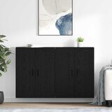 Kabinetski zidni 2 kom. Crni hrast 69,5 x 34 x 90 cm | shoptok.hr