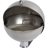 VAR Kroglast stenski pepelnik iz nerjavnega jekla, za stensko montažo, VxŠxG 280 x 260 x 300 mm | Shoptok.si