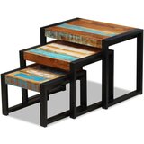  Komplet mizic 3 kosi trden predelan les, (20625789) | Shoptok.si