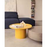 Kave Home Senf žuti metalni okrugao stolić za kavu ø 72 cm Fleksa – | shoptok.hr