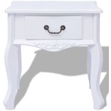 Maison Chic Nočna omarica - Nočna miza MDF Bele Barve, (21690045) | Shoptok.si