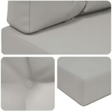  Zunanja blazina za kavč 2 pcs Siva Poliester, (5000202638) | Shoptok.si