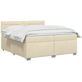  Boxspring krevet s madracem Krem 200 x 200 cm Tkanina - Krem 200 x 200 cm Dizajn linija | shoptok.hr