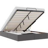 Maison Chic Otomanski Posteljni okvir - Dvoposteljna postelja - Zakonska postelja brez vzmetnice siv 140x190 cm-J524, (21765828) | Shoptok.si