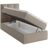 MID.YOU POSTELJA Z VZMETNICO 90 cm x 200 cm , les, tekstil, leseni material svetlo rjava | Shoptok.si