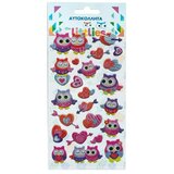 Luna The Littlies: Sjajne sovice 3D pufaste naljepnice set 10x22cm | shoptok.hr