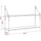  Stenska polica Montaža za steno Star les 80 x 21 x 51 cm, (5000306960) | Shoptok.si