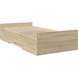  Okvir za krevet s uzglavljem boja hrasta 100x200 cm drveni | shoptok.hr
