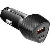 forcell 38 W USB-C USB avtomobilski polnilec, vžigalnik za cigarete z Power Delivery 3.0, - Carbon Black, (20633039) Cene