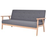 Maison Chic Komplet kavč - Sofa - Kanapeev 3-delni iz blaga temno sive barve, (21726992) | Shoptok.si