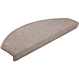  Prostirke za stepenice 20 kom 65x24x4 cm svijetlosmeđe poluokrugle velike | shoptok.hr