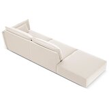 Mazzini Sofas Bež žametna sedežna garnitura desni kot 264 cm Vanda – | Shoptok.si