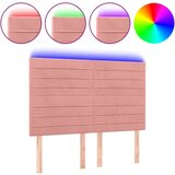  Posteljno vzglavje roza 144x5x118/128 cm žamet, (20794393) | Shoptok.si