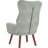 vidaXL OpUštajuća Fotelja Svijetlosiva Pliš | shoptok.hr